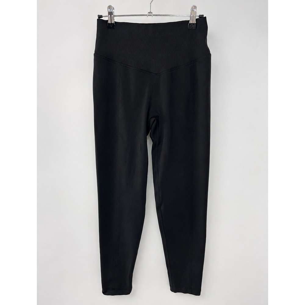 Victoria's Secret PINK Seamless High Rise Leggings Black M Short Ribbed